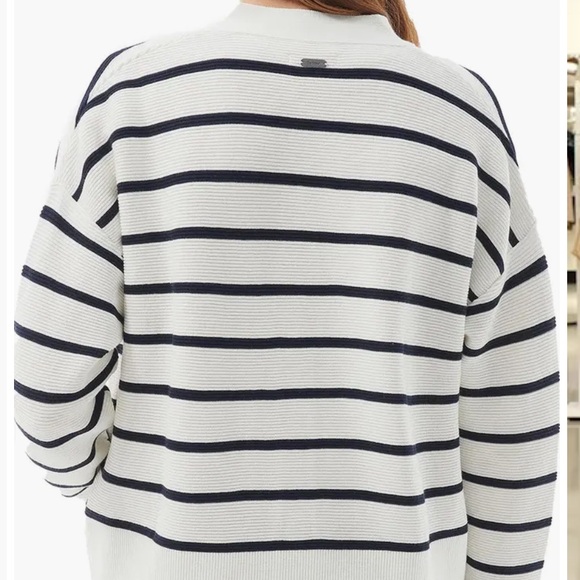 Barbour Mariner Stripe Cotton Cardigan - Picture 3 of 10